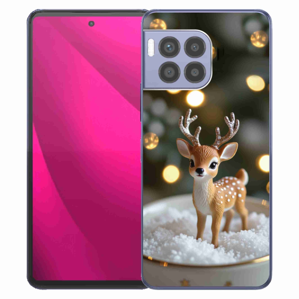 Gelový kryt mmCase na T phone 2 Pro - roztomilý vánoční jelen