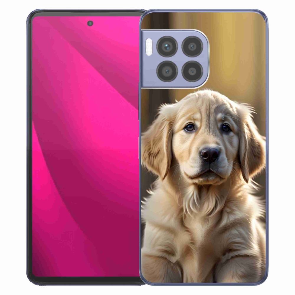 Gelový kryt mmCase na T phone 2 Pro - roztomilý zlatý retrívr