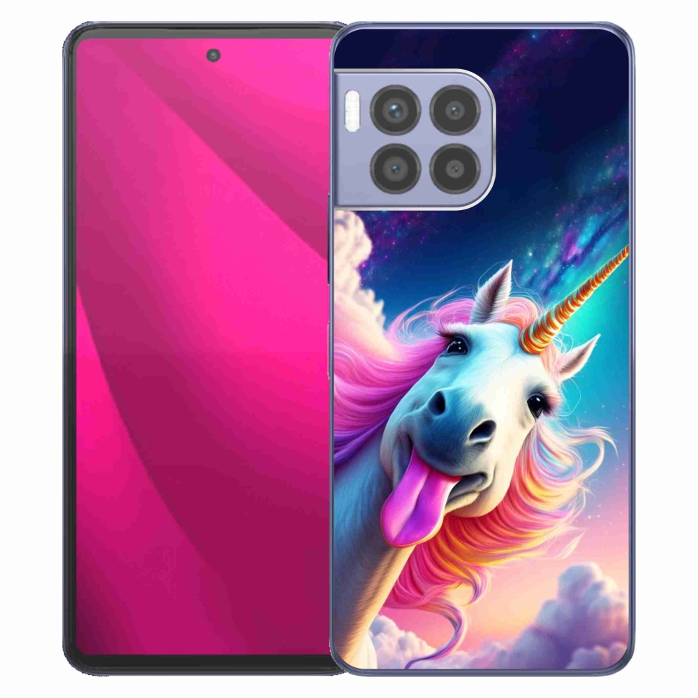 Gelový kryt mmCase na T phone 2 Pro - šílený jednorožec