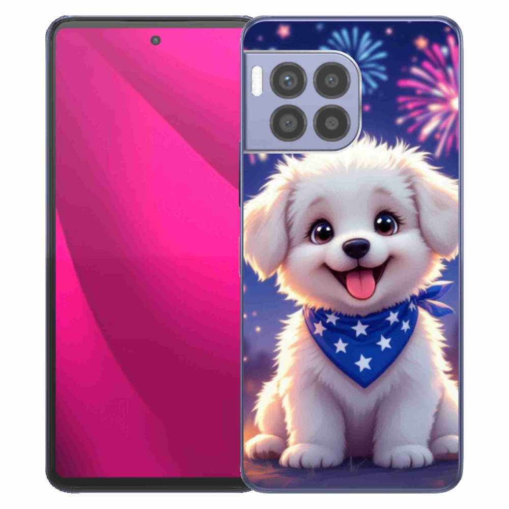 Gelový kryt mmCase na T phone 2 Pro - slavnostní štěně