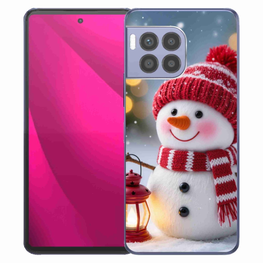 Gelový kryt mmCase na T phone 2 Pro - sněhulák 2