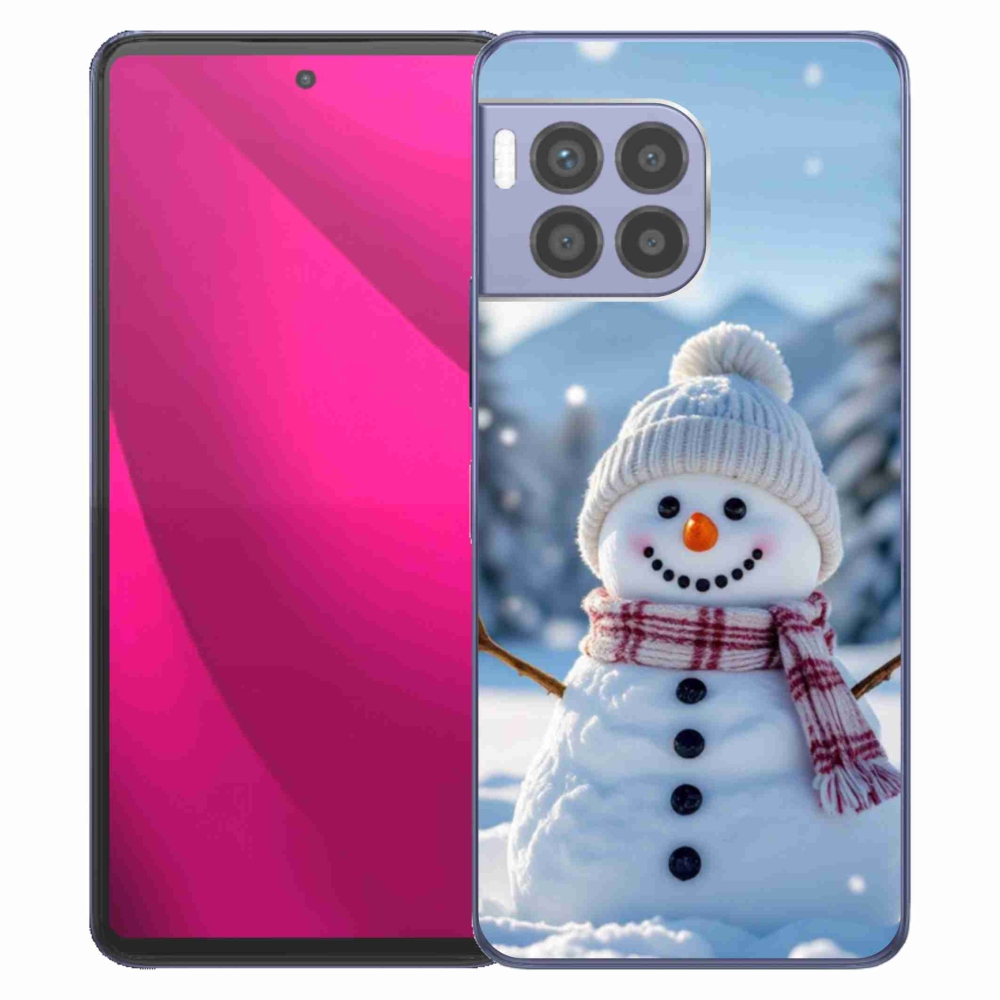 Gelový kryt mmCase na T phone 2 Pro - sněhulák 3
