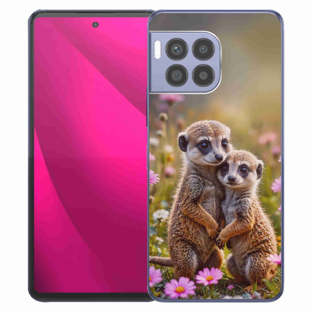 Gelový kryt mmCase na T phone 2 Pro - surikatí duo