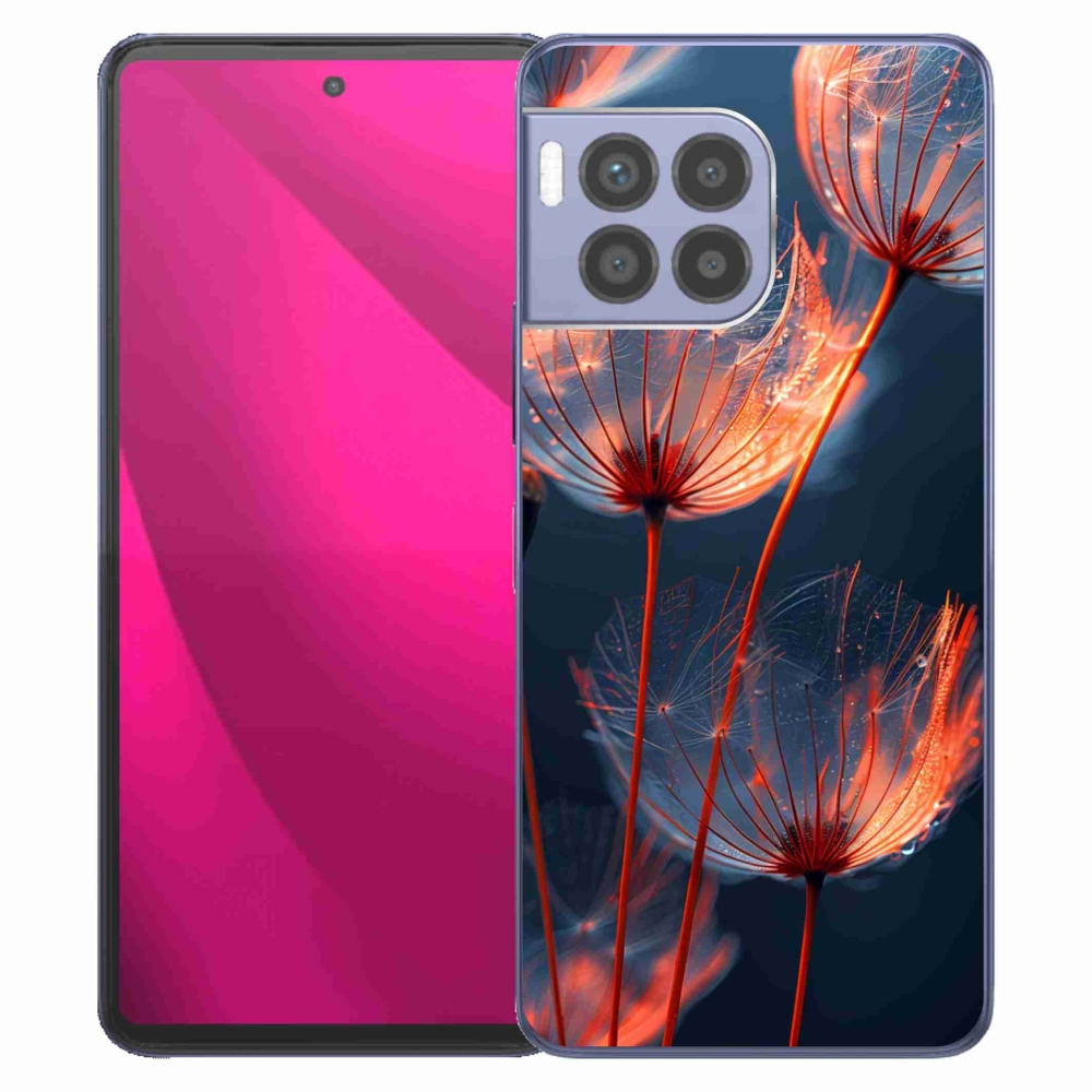 Gelový kryt mmCase na T phone 2 Pro - světélkující chmýří