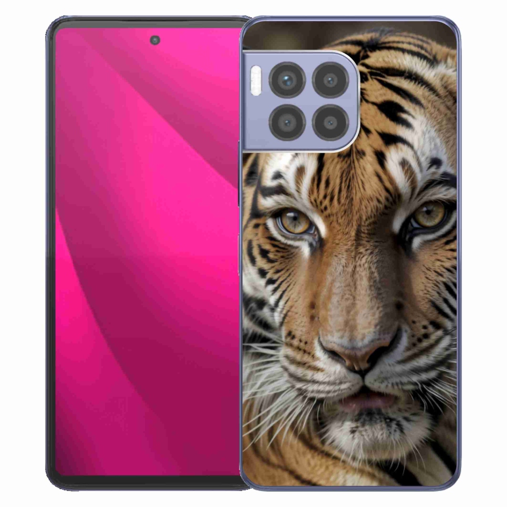 Gelový kryt mmCase na T phone 2 Pro - tygří pohled