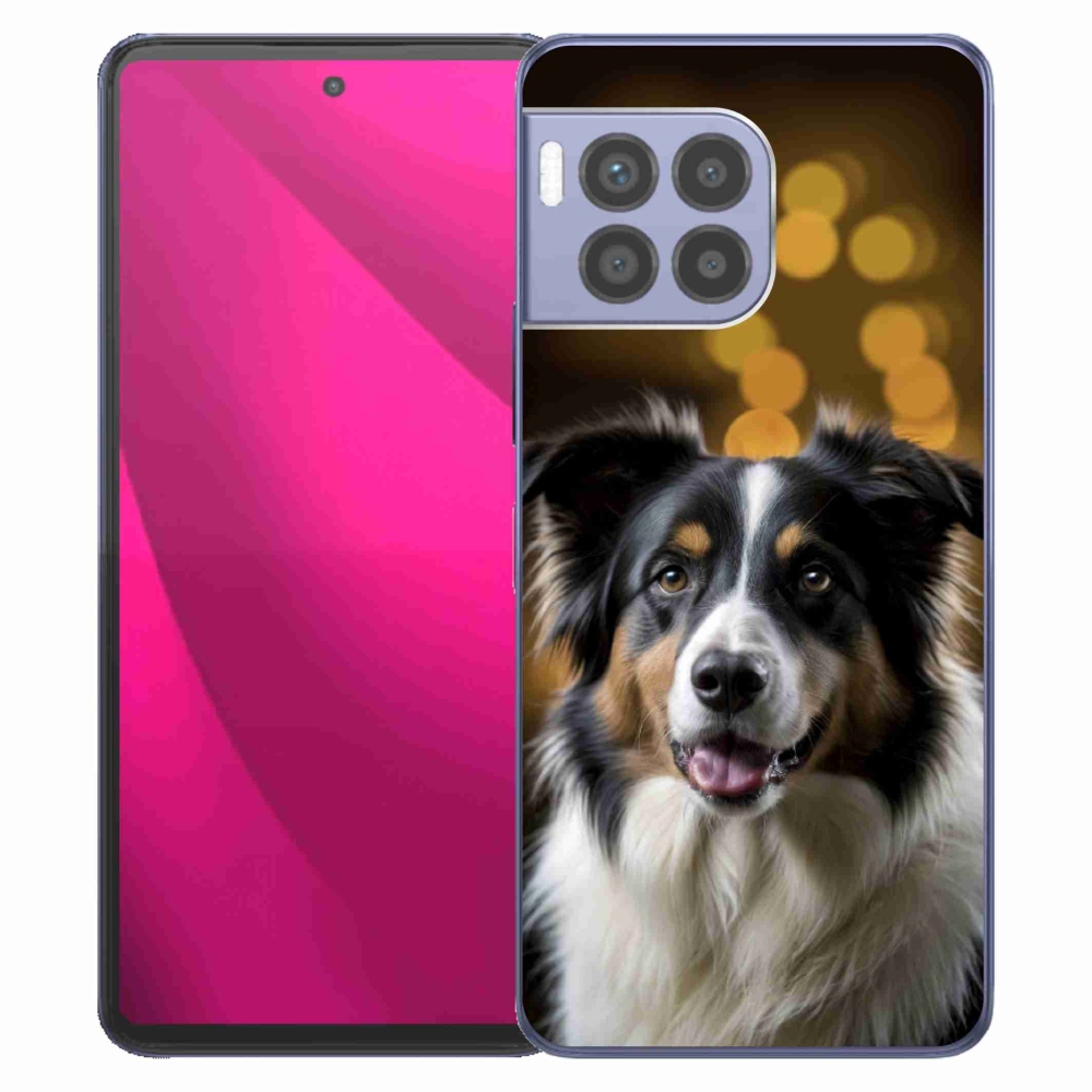 Gelový kryt mmCase na T phone 2 Pro - usměvavý australský ovčák