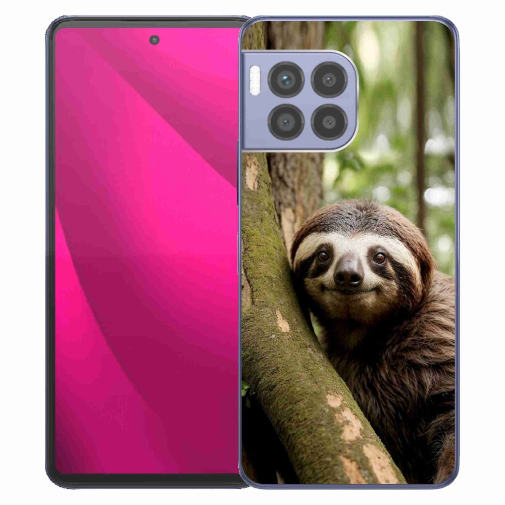 Gelový kryt mmCase na T phone 2 Pro - usměvavý lenochod