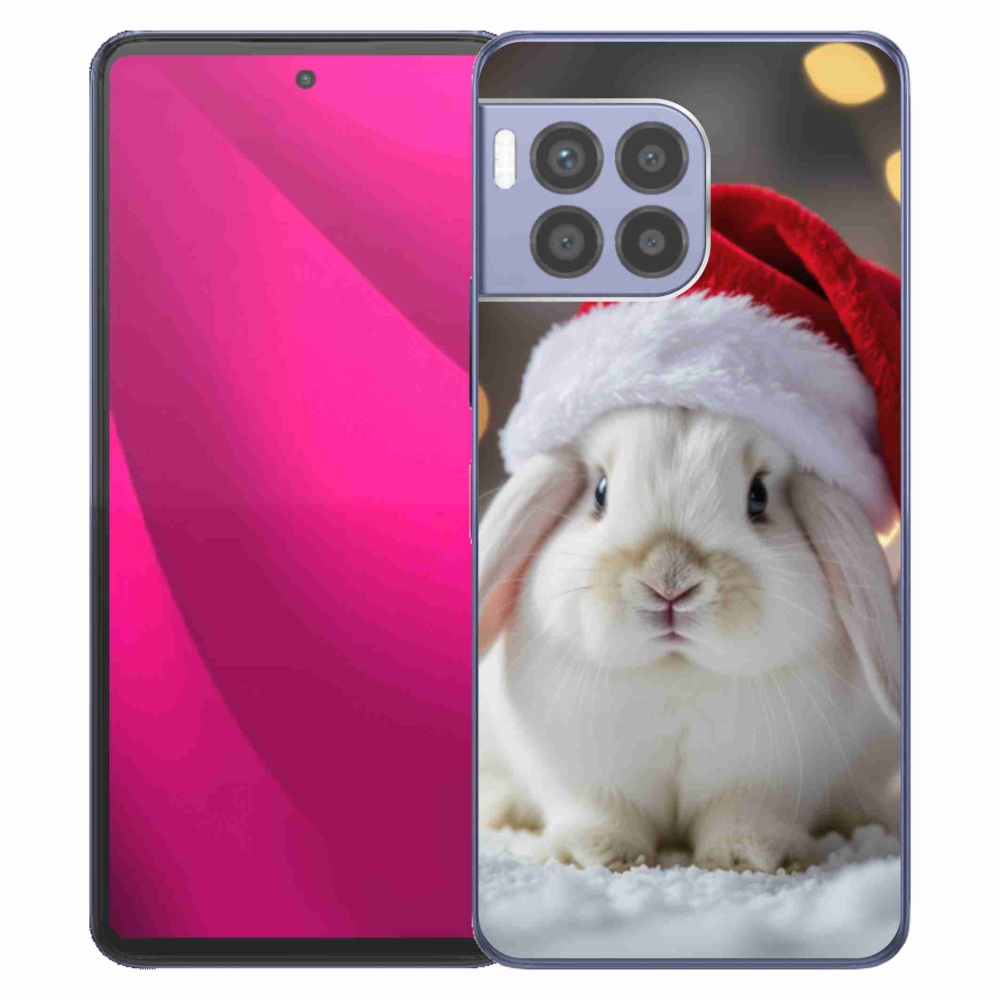 Gelový kryt mmCase na T phone 2 Pro - vánoční králík