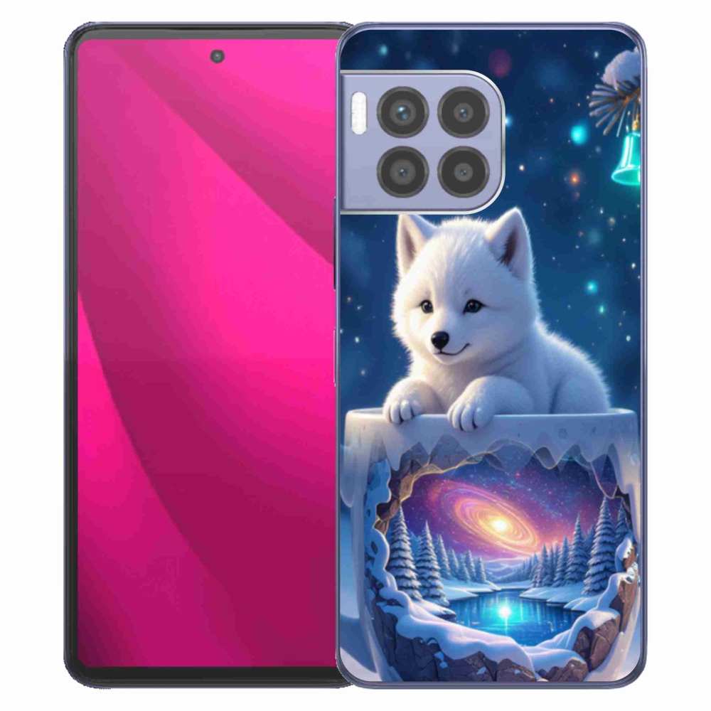 Gelový kryt mmCase na T phone 2 Pro - vánoční štěně