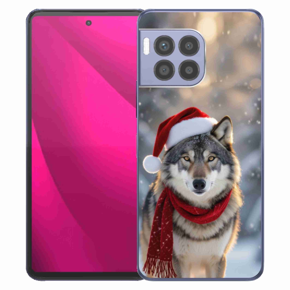Gelový kryt mmCase na T phone 2 Pro - vánoční vlk