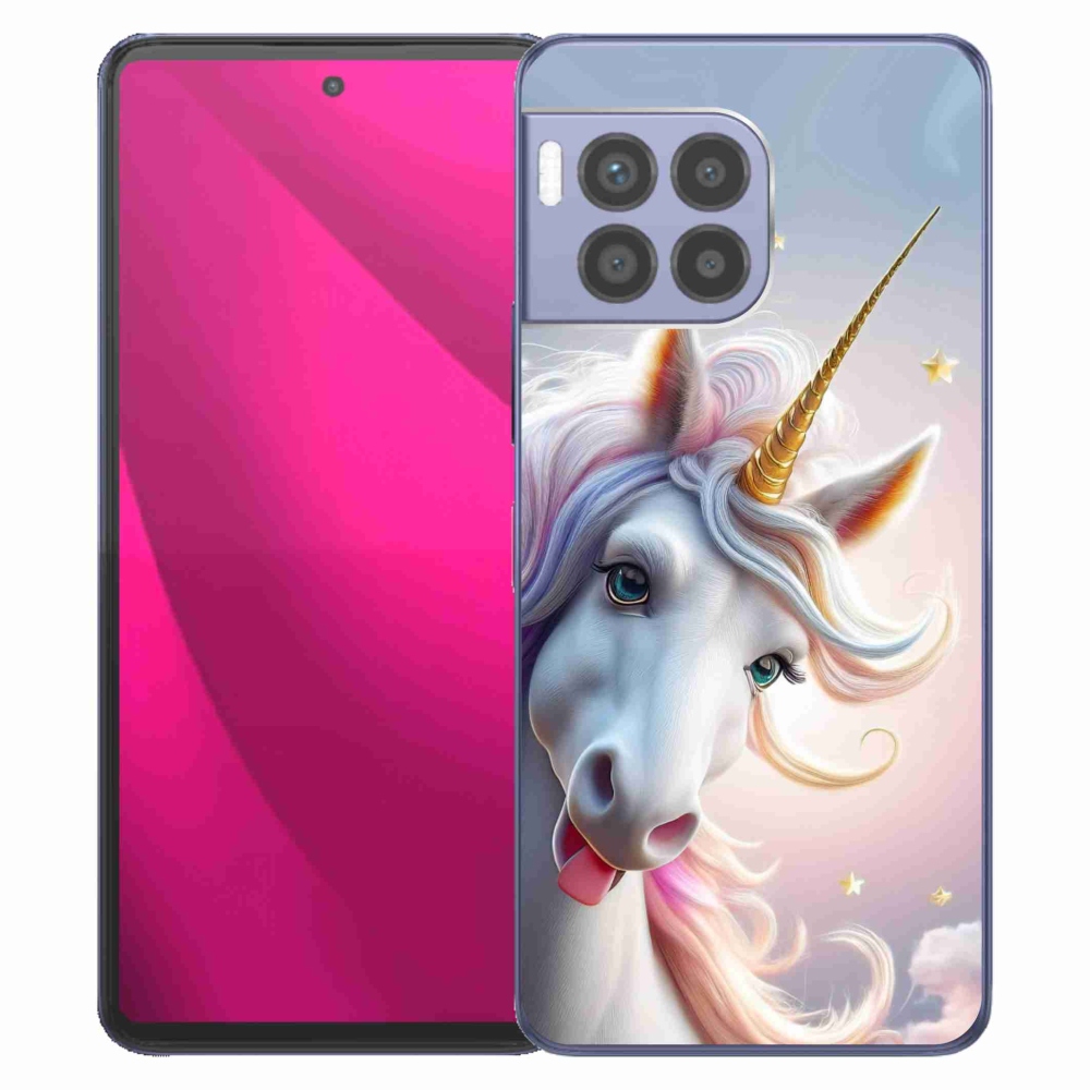 Gelový kryt mmCase na T phone 2 Pro - veselý jednorožec