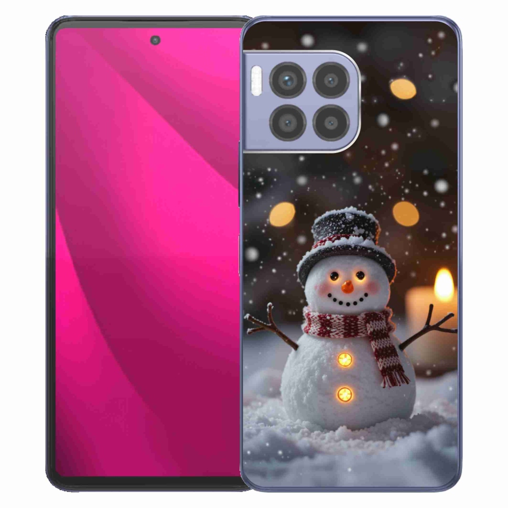 Gelový kryt mmCase na T phone 2 Pro - veselý sněhulák