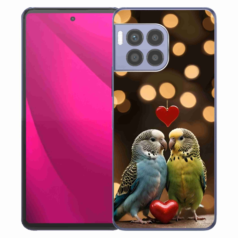Gelový kryt mmCase na T phone 2 Pro - zamilovaní papoušci