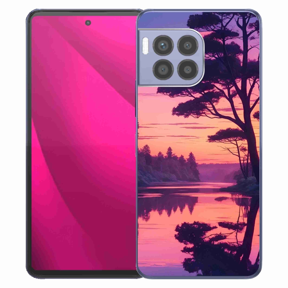 Gelový kryt mmCase na T phone 2 Pro - západ slunce nad jezerem