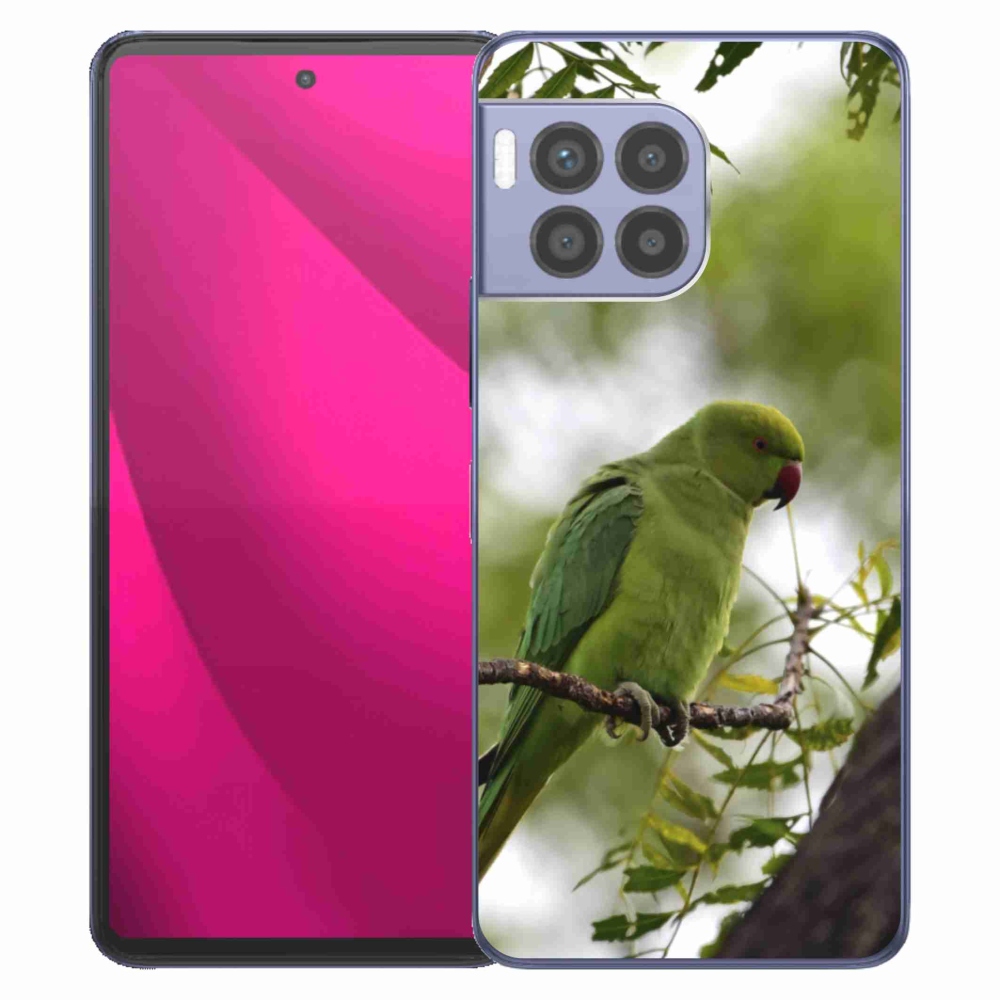 Gelový kryt mmCase na T phone 2 Pro - zelený papoušek