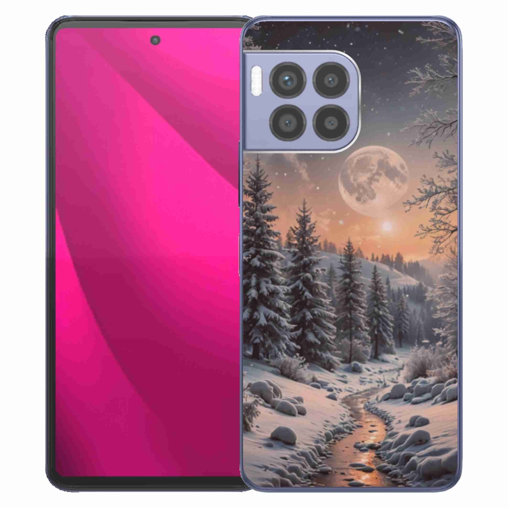 Gelový kryt mmCase na T phone 2 Pro - zimní krajina 2