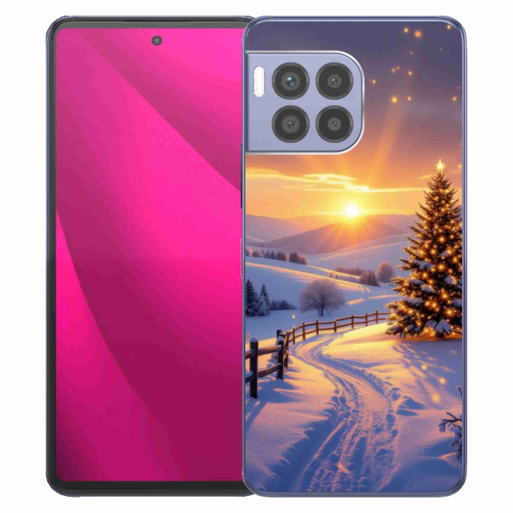 Gelový kryt mmCase na T phone 2 Pro - zimní krajina
