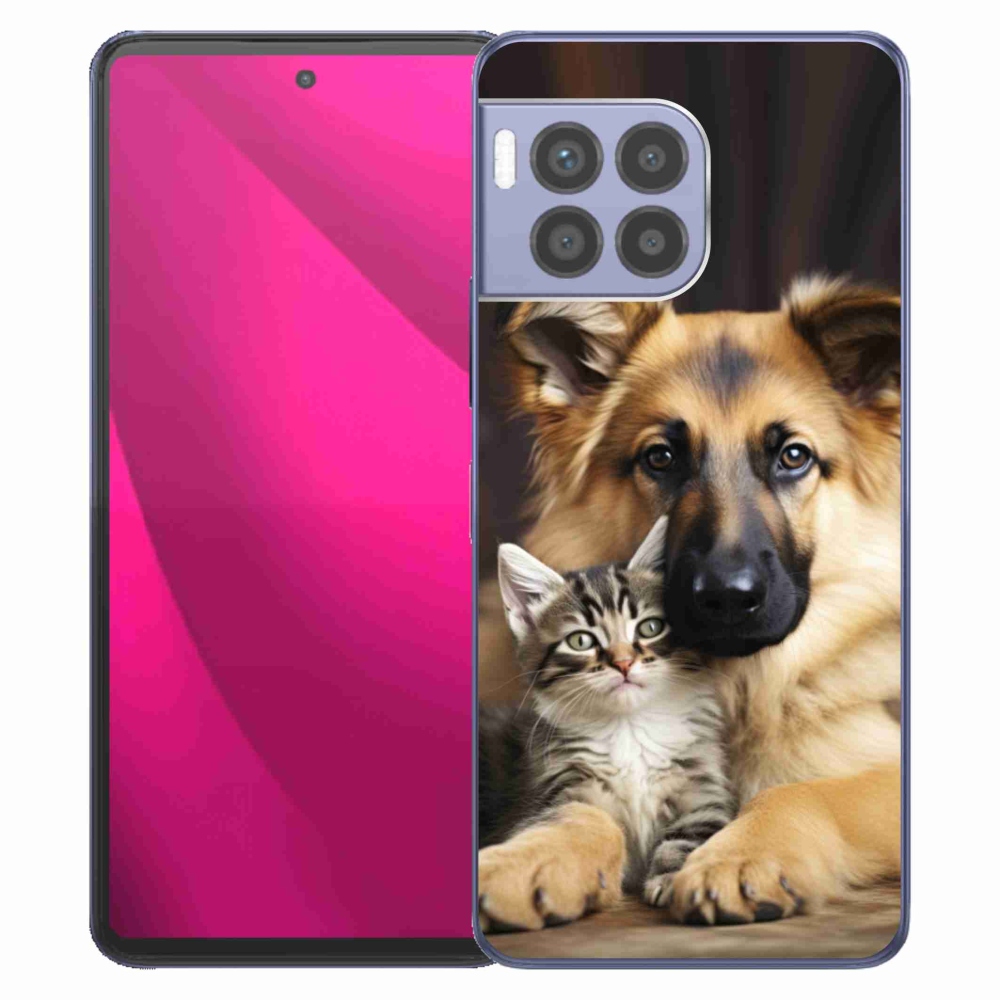 Gelový kryt mmCase na T phone 2 Pro - zvířecí přátelství