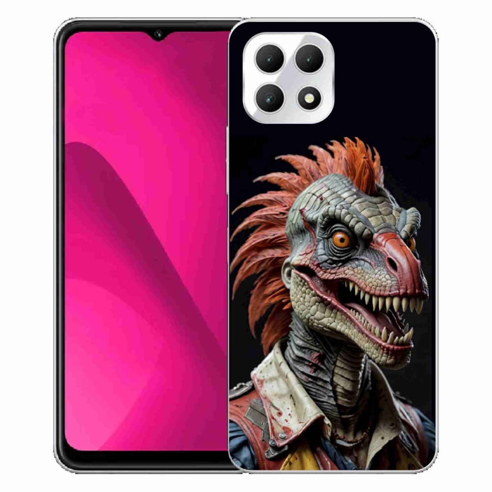 Gelový kryt mmCase na T phone 2 - punk dinosaurus