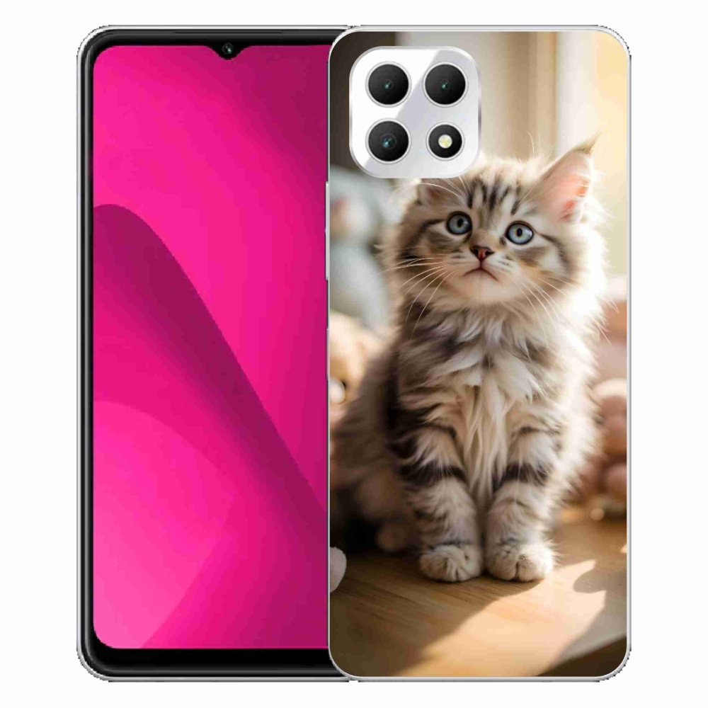Gelový kryt mmCase na T phone 2 - roztomilé kotě 10