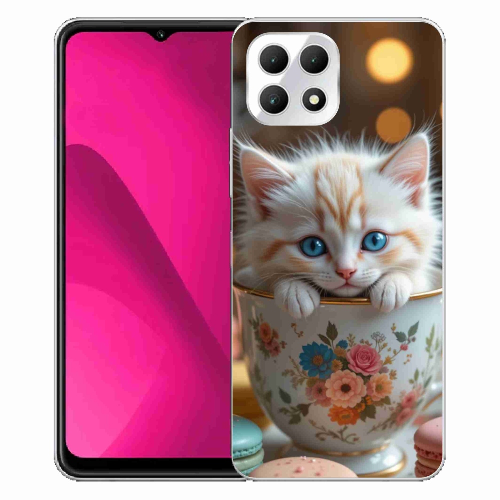 Gelový kryt mmCase na T phone 2 - roztomilé kotě 6
