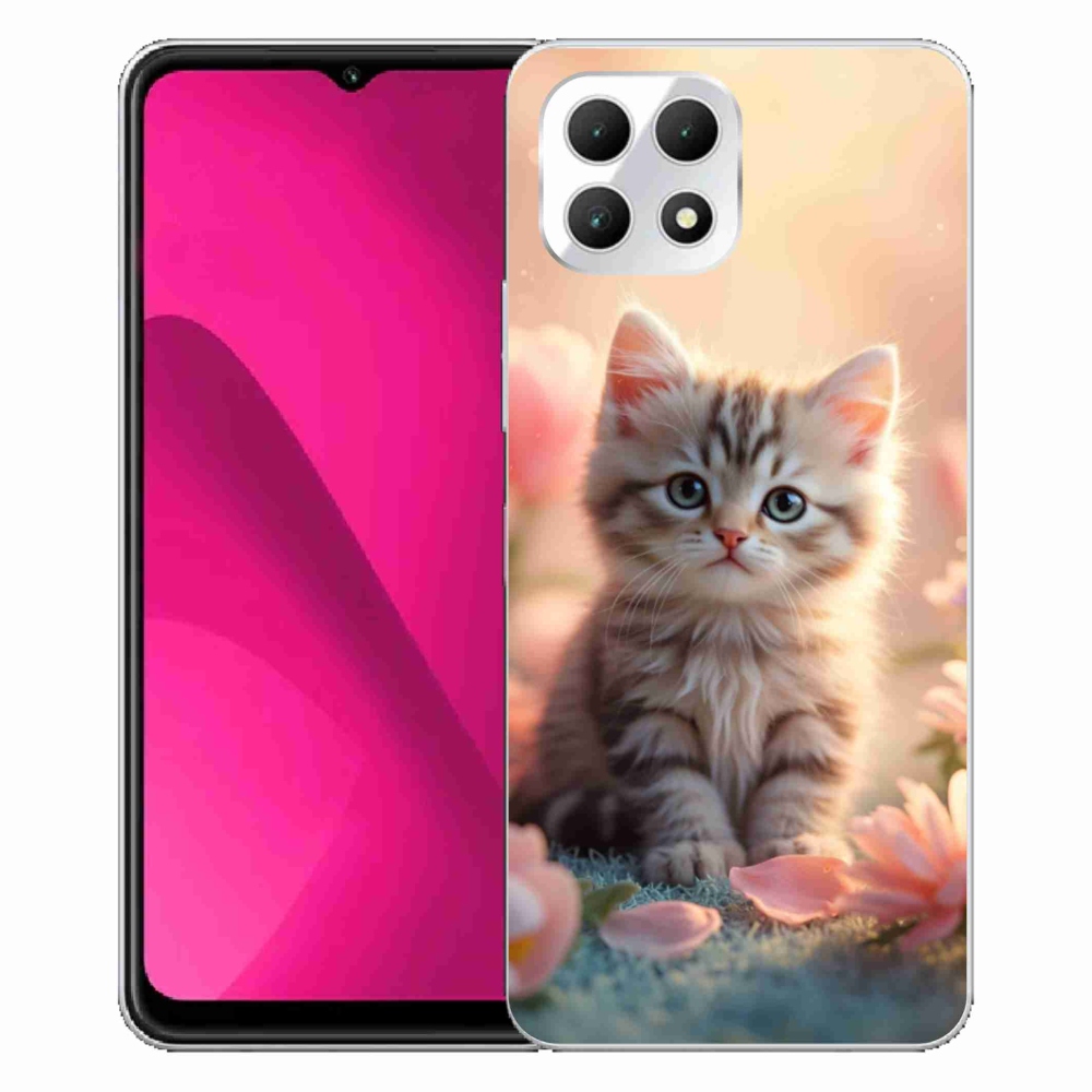 Gelový kryt mmCase na T phone 2 - roztomilé kotě 8