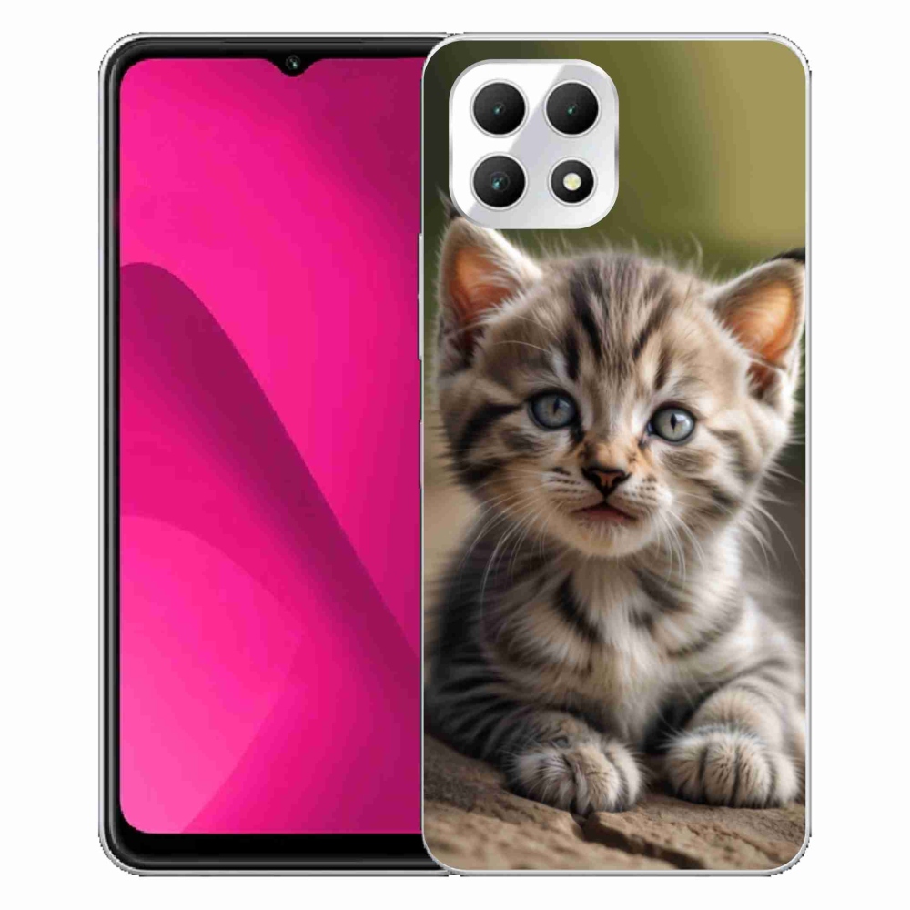 Gelový kryt mmCase na T phone 2 - roztomilé kotě 9