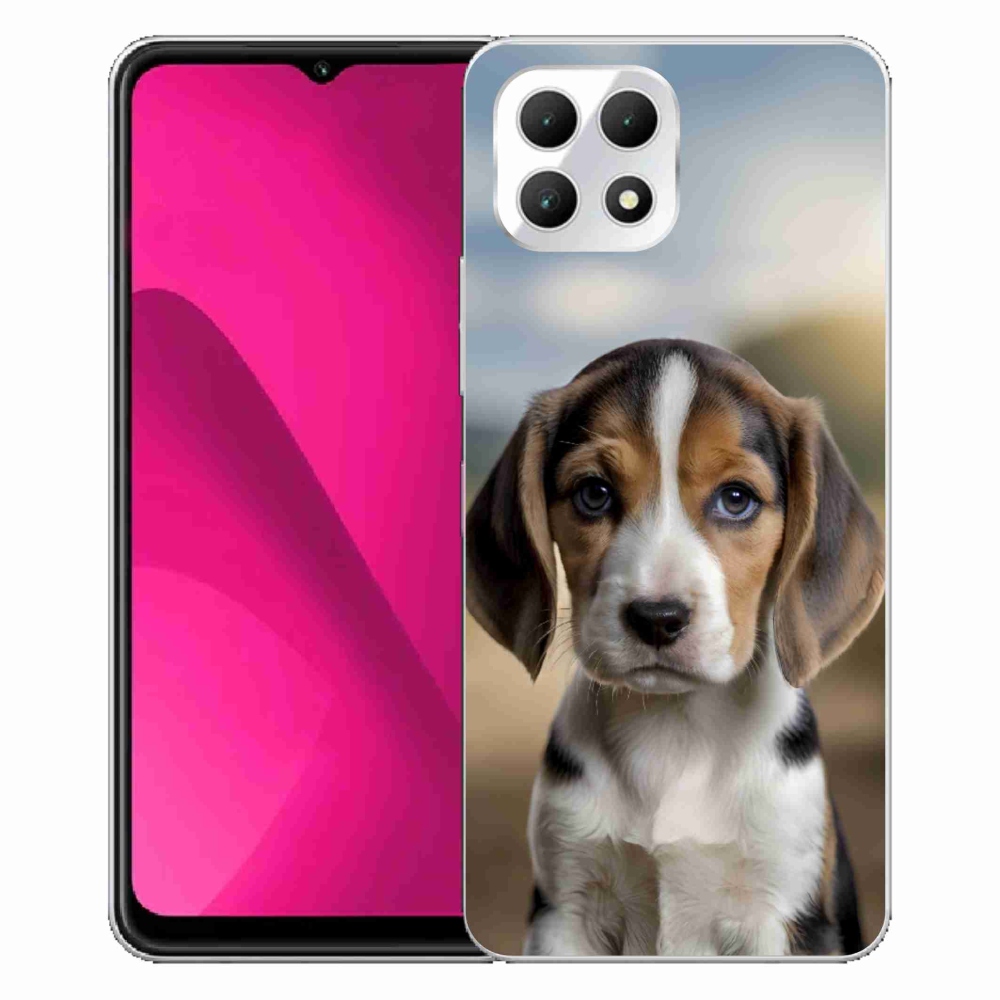 Gelový kryt mmCase na T phone 2 - roztomilý bígl