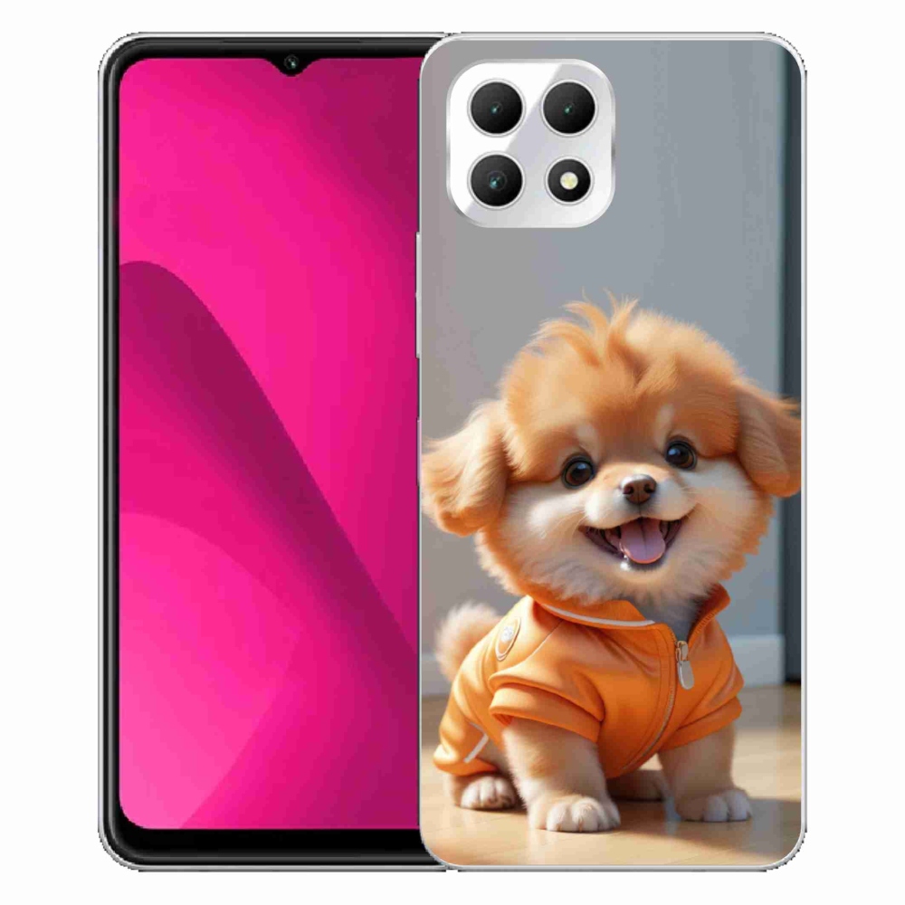 Gelový kryt mmCase na T phone 2 - roztomilý pomeranian v mikině