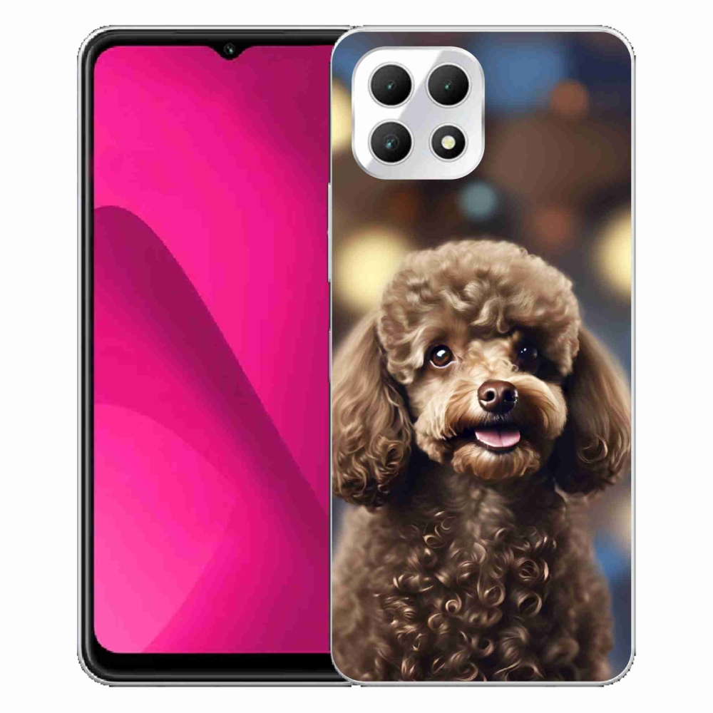 Gelový kryt mmCase na T phone 2 - roztomilý pudl