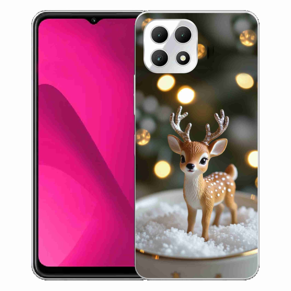 Gelový kryt mmCase na T phone 2 - roztomilý vánoční jelen