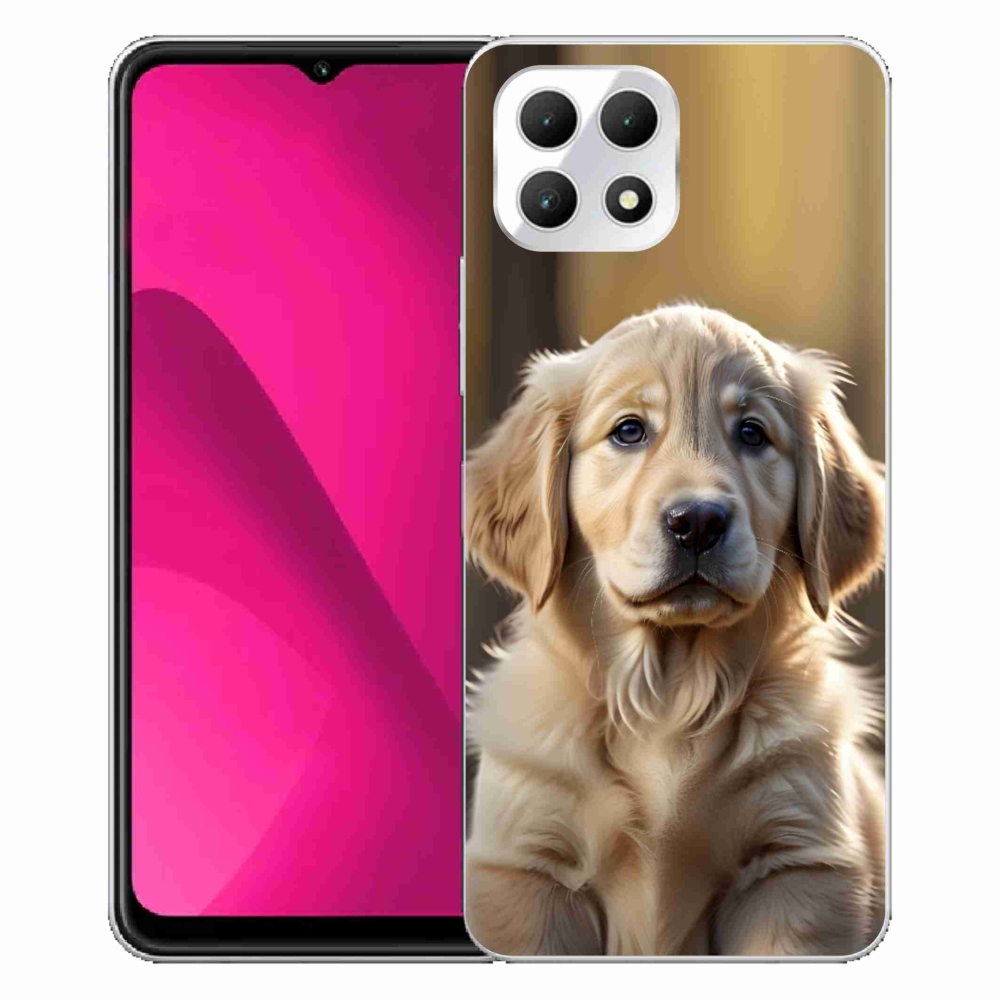 Gelový kryt mmCase na T phone 2 - roztomilý zlatý retrívr