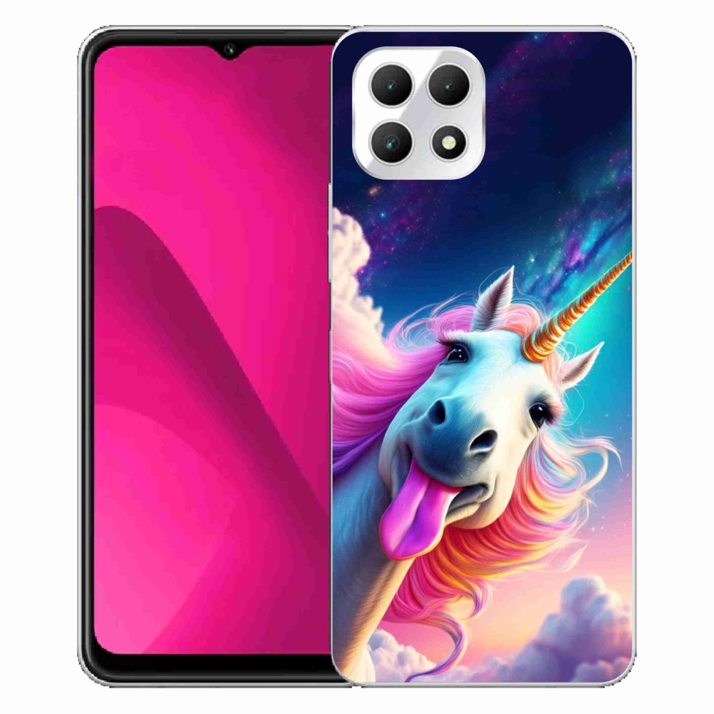 Gelový kryt mmCase na T phone 2 - šílený jednorožec