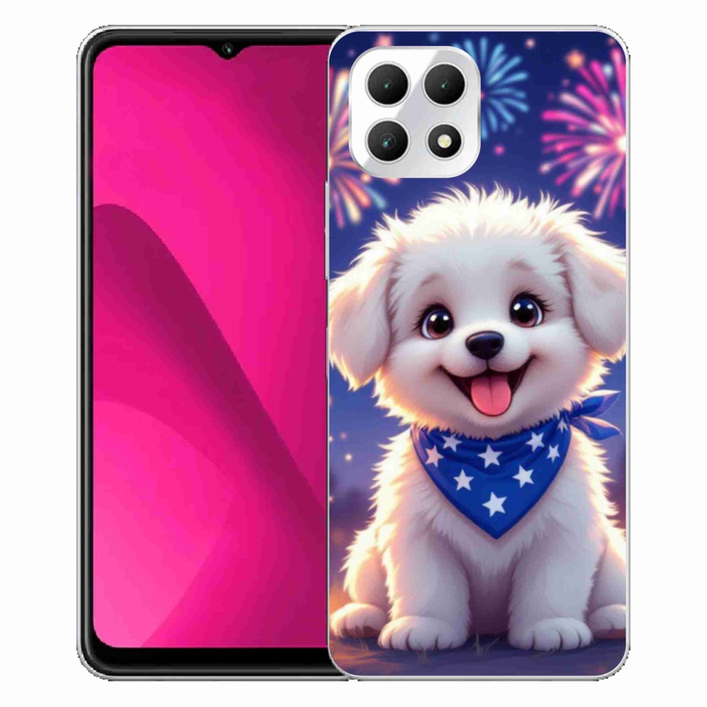 Gelový kryt mmCase na T phone 2 - slavnostní štěně