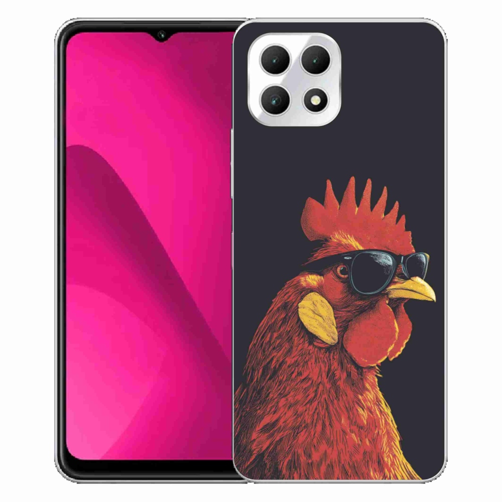 Gelový kryt mmCase na T phone 2 - stylový kohout