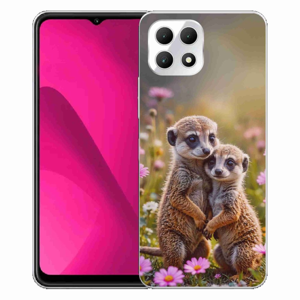Gelový kryt mmCase na T phone 2 - surikatí duo