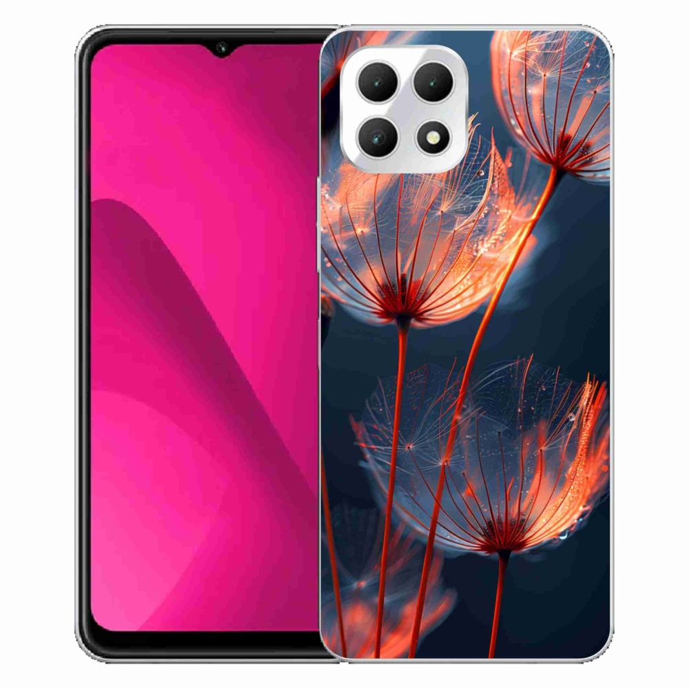 Gelový kryt mmCase na T phone 2 - světélkující chmýří