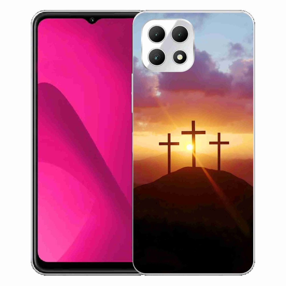 Gelový kryt mmCase na T phone 2 - tři kříže