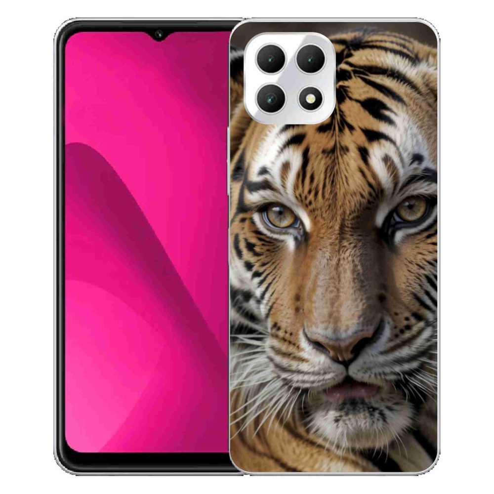 Gelový kryt mmCase na T phone 2 - tygří pohled