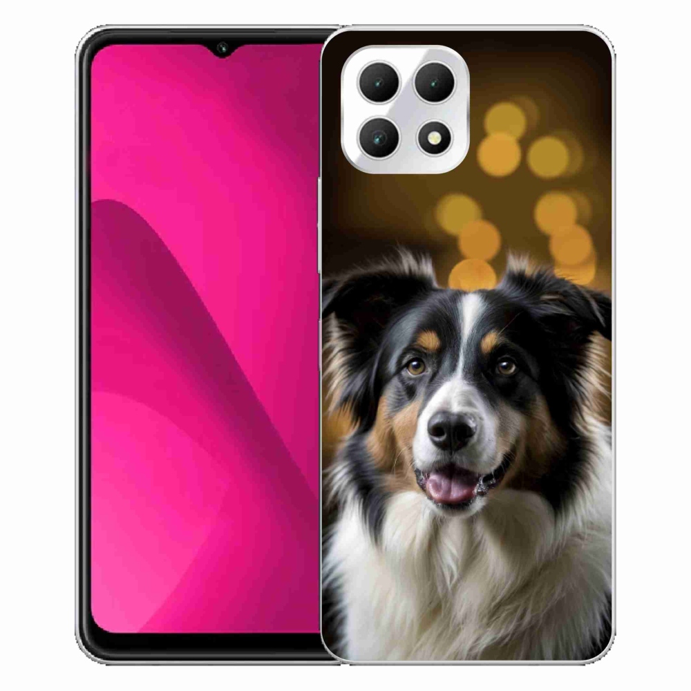 Gelový kryt mmCase na T phone 2 - usměvavý australský ovčák