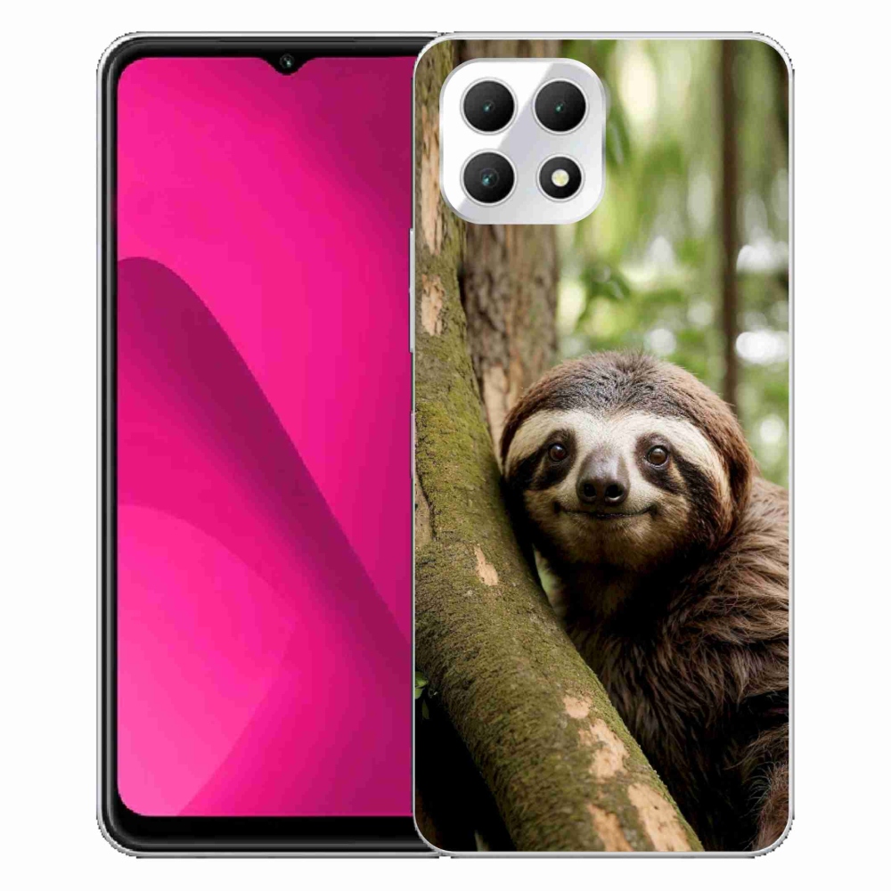 Gelový kryt mmCase na T phone 2 - usměvavý lenochod