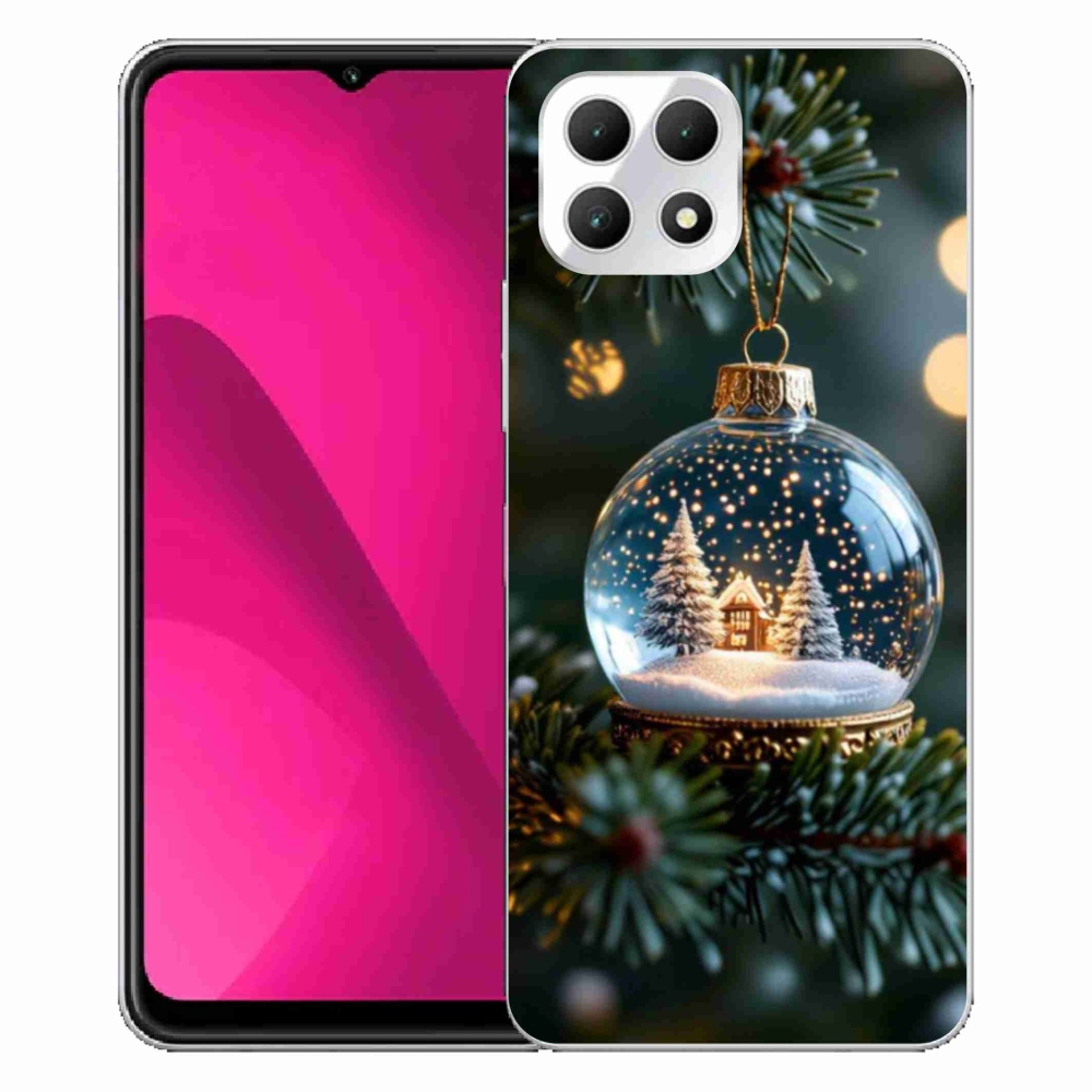 Gelový kryt mmCase na T phone 2 - vánoční koule 2