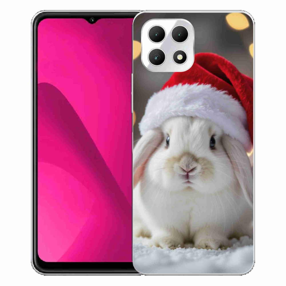 Gelový kryt mmCase na T phone 2 - vánoční králík
