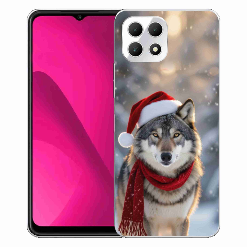Gelový kryt mmCase na T phone 2 - vánoční vlk