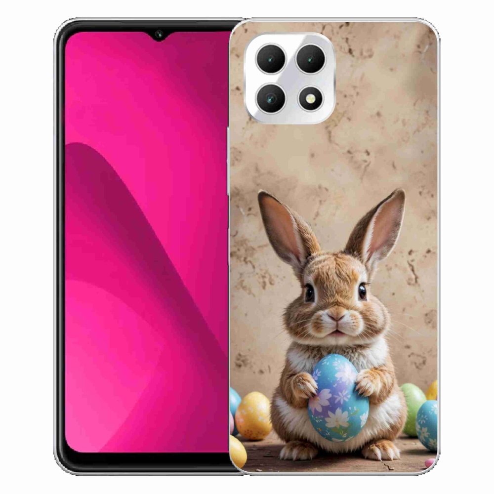 Gelový kryt mmCase na T phone 2 - velikonoční králíček
