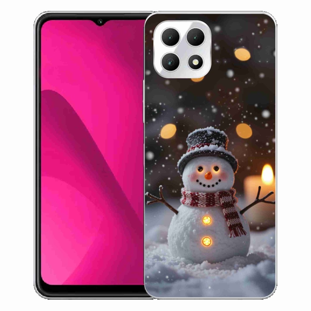 Gelový kryt mmCase na T phone 2 - veselý sněhulák