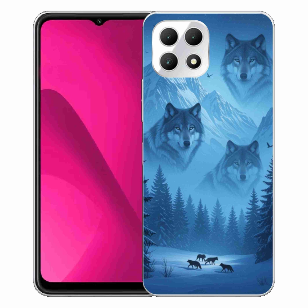 Gelový kryt mmCase na T phone 2 - vlčí smečka