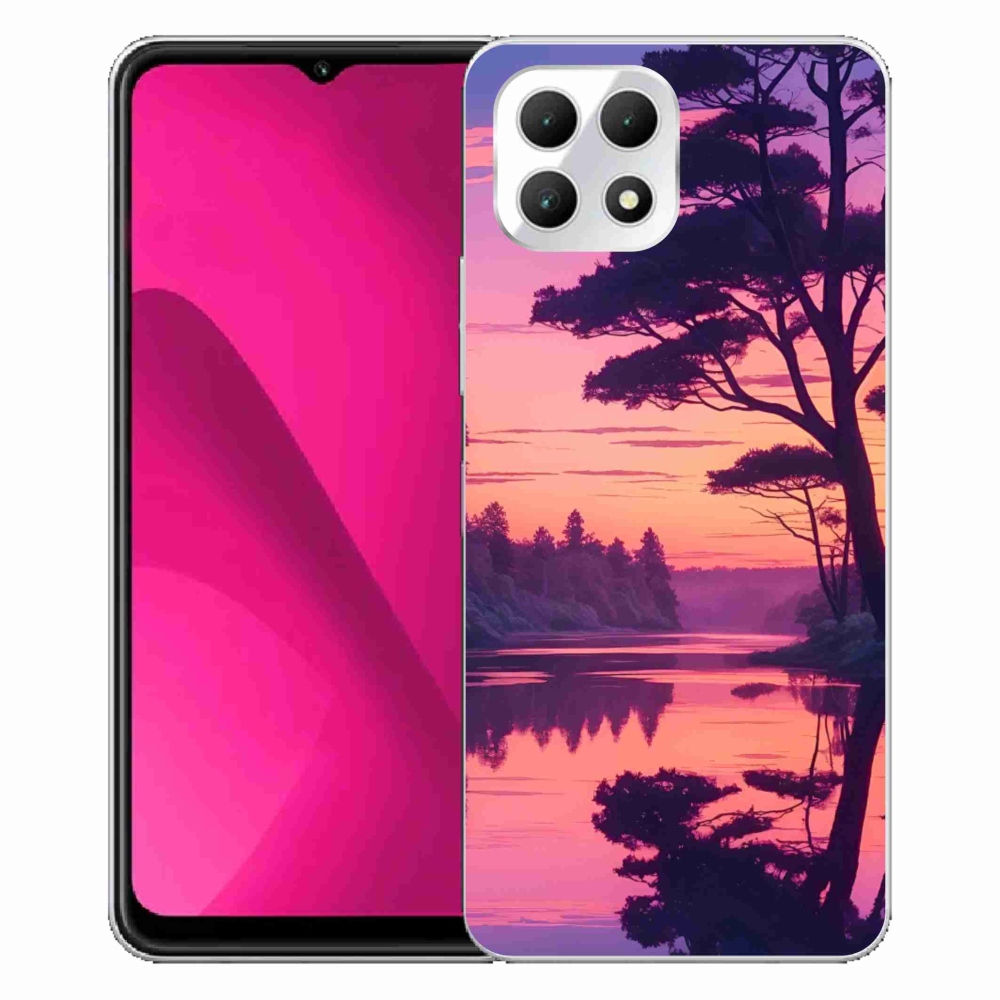 Gelový kryt mmCase na T phone 2 - západ slunce nad jezerem