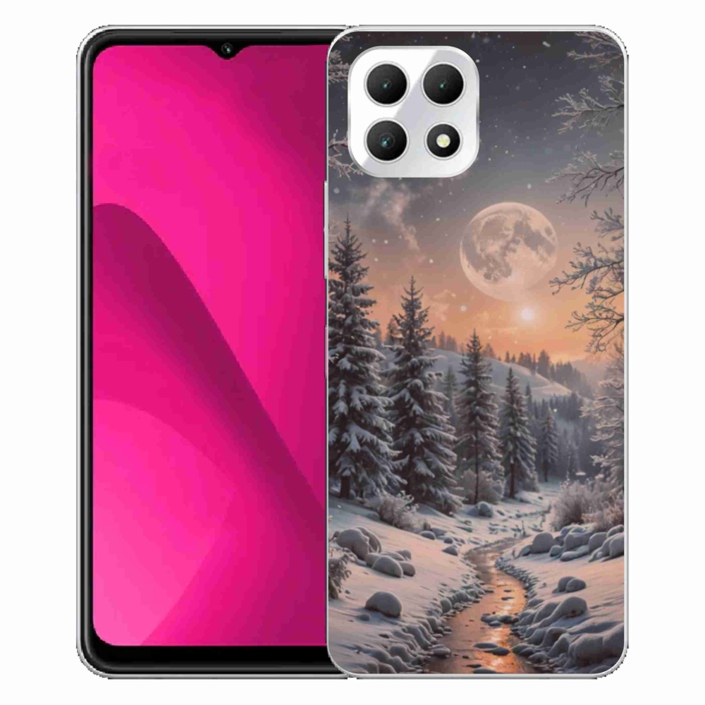 Gelový kryt mmCase na T phone 2 - zimní krajina 2