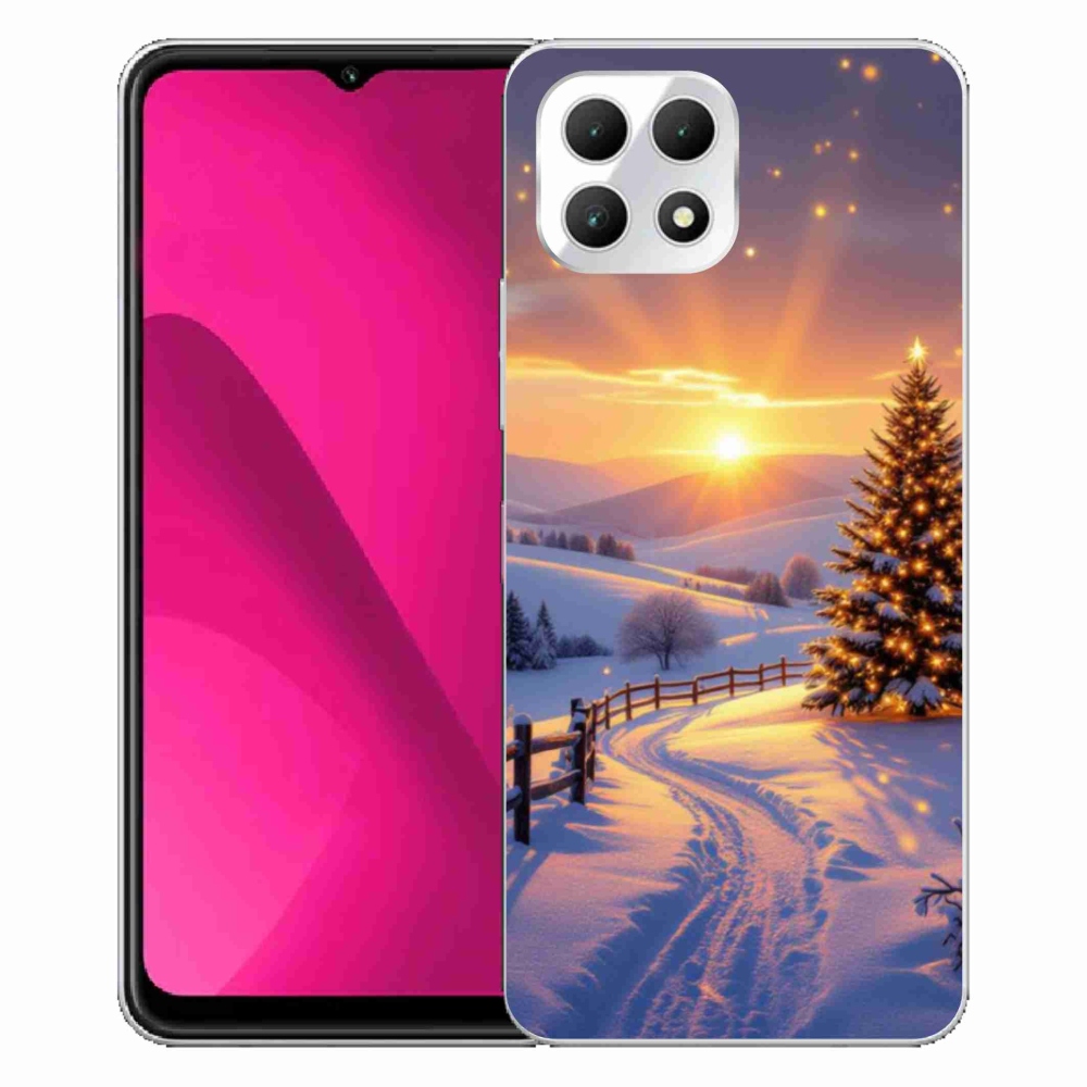 Gelový kryt mmCase na T phone 2 - zimní krajina